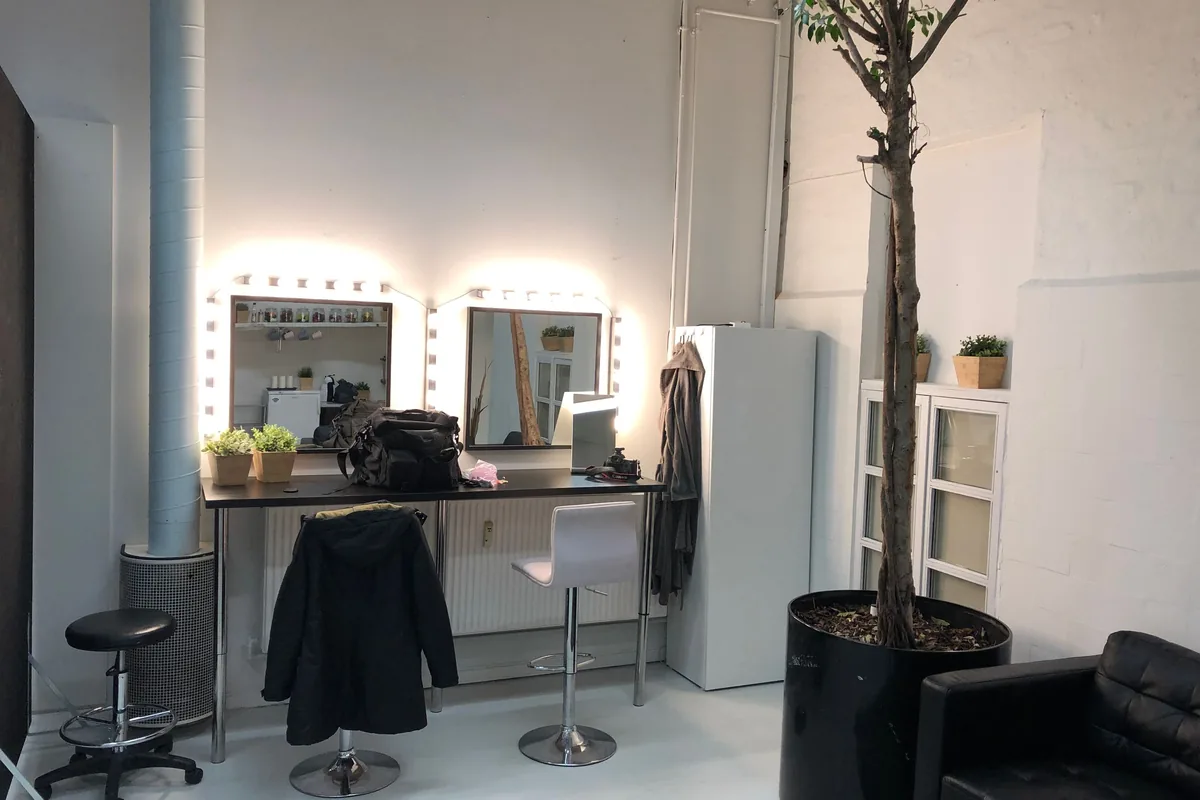 Make-up area in a beauty salon